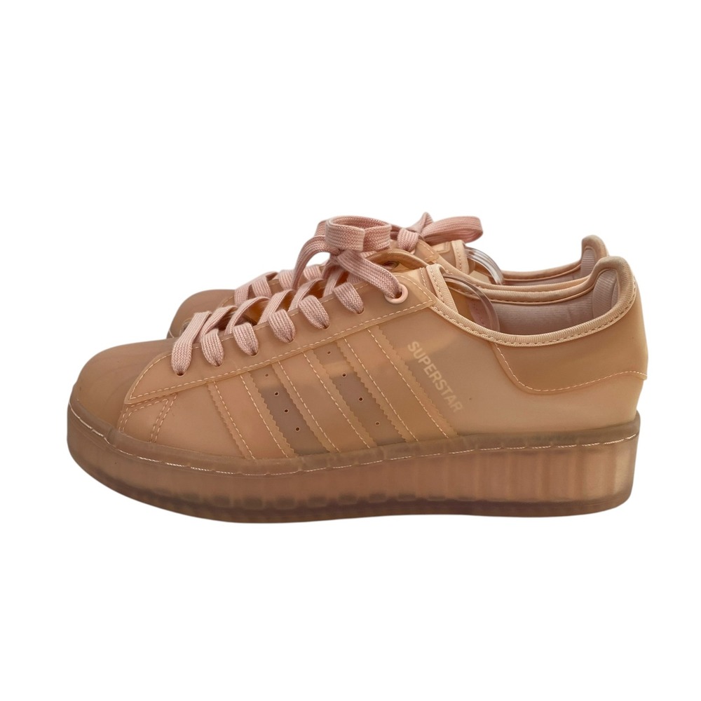 Adidas Superstar Jelly Sneakers Vapour Pink Translucent Platform Shoes Womens 8